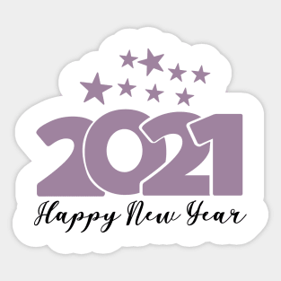 2021 happy new year Sticker